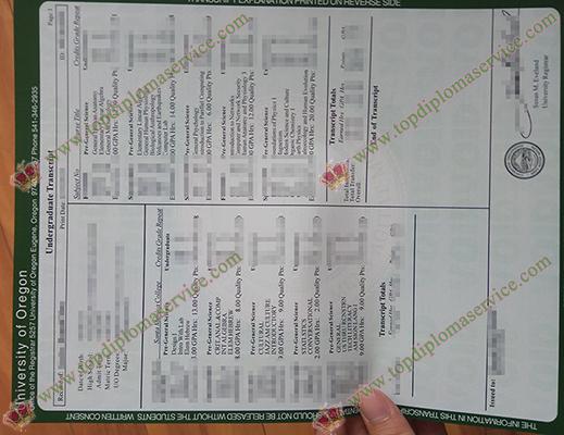 Read more about the article Replica a University of Oregon transcript, UO transcript