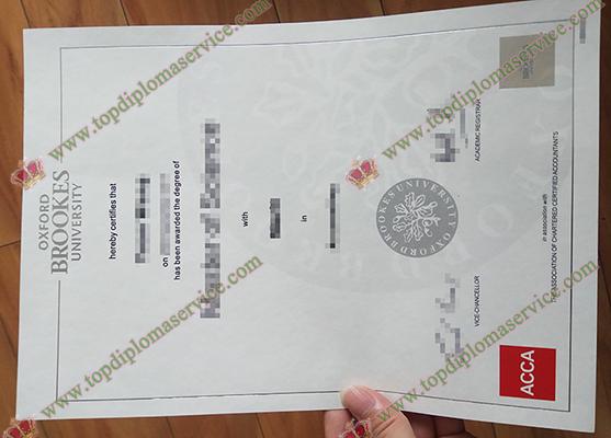 Read more about the article Oxford Brookes University degree sample, accountant certific