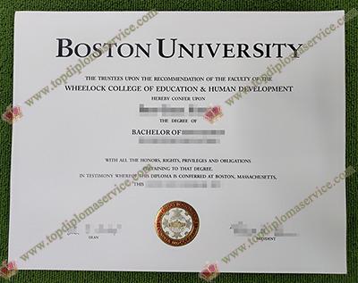 Boston University diploma, Boston University degree, 波士顿大学毕业证书,