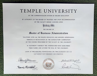 Read more about the article Can I Use Fake Temple University MBA Diploma for Work?