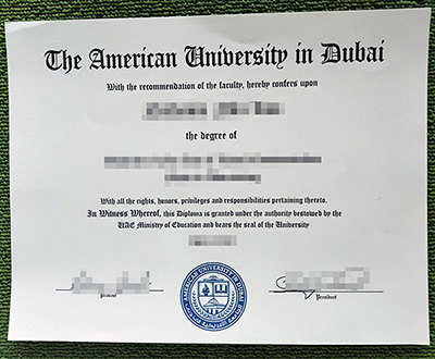 Read more about the article Sample of Fake American University in Dubai(AUD) Diploma