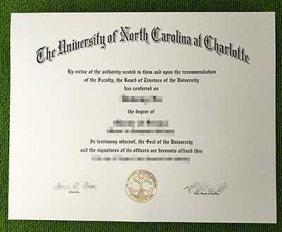 Read more about the article Fake University of North Carolina Charlotte Diploma On Sale!