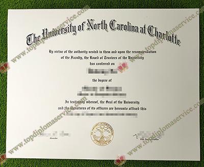 Read more about the article Fake University of North Carolina Charlotte Diploma On Sale!