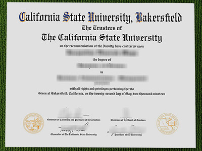 Read more about the article Scenes of owning a fake CSU Bakersfield degree certificate