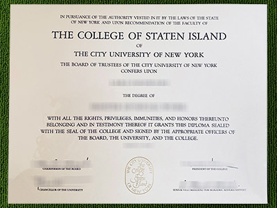 Read more about the article Easy guide to order a fake College of Staten Island diploma