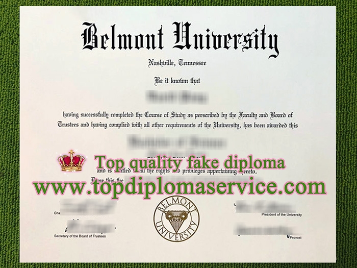 Belmont University diploma, Belmont Universit fake degree,
