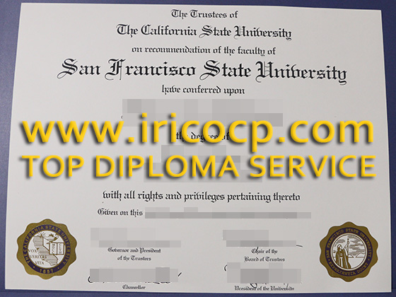 The California State of University degree,real watermark diploma