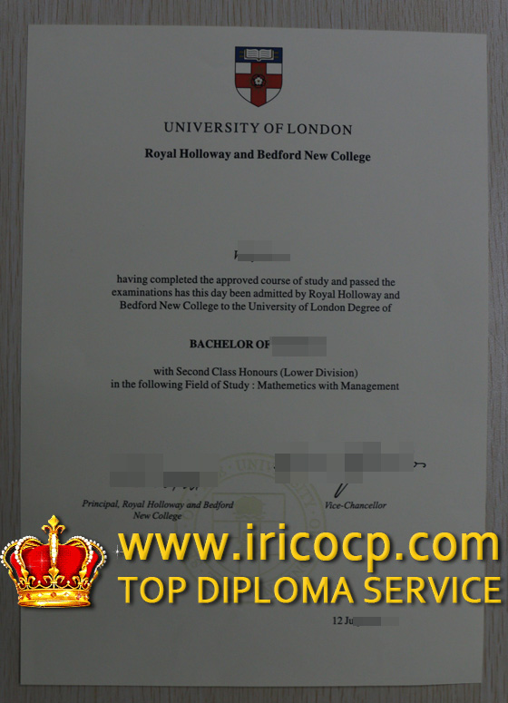 University of London royal holloway and bedford new college
