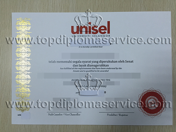 buy University of Selangor degree, fake UNISEL Transcript