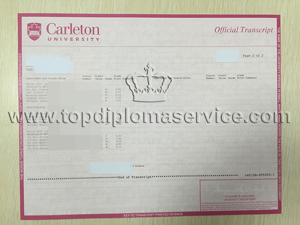 Fake Carleton University transcript, buy CAD Bachelor degree