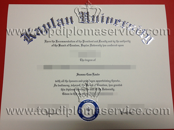 Kaplan University degree, How to make Kaplan Uni certificate?
