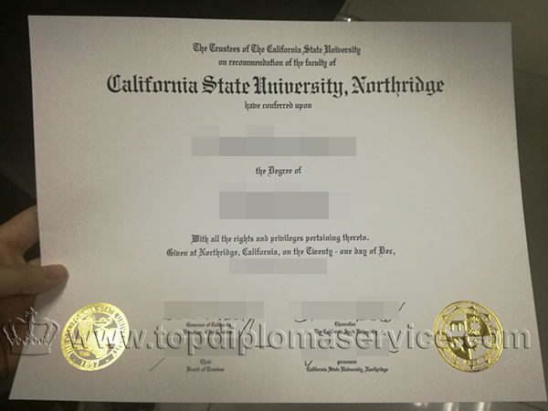 California State University, Northridge diploma in America