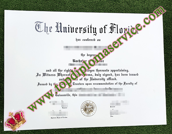 University of Florida diploma, University of Florida degree, 佛罗里达大学文凭,