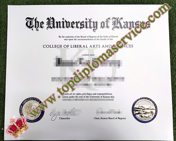 University of Kansas diploma, University of Kansas degree, University of Kansas certificate,