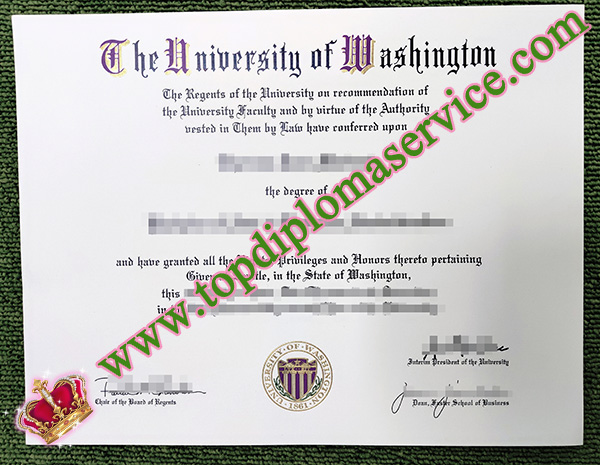 University of Washington diploma, University of Washington degree, University of Washington transcript,