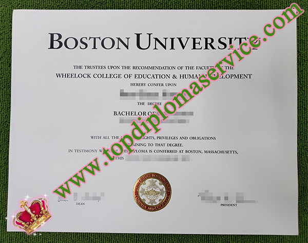 Boston University diploma, Boston University degree, 波士顿大学毕业证书,