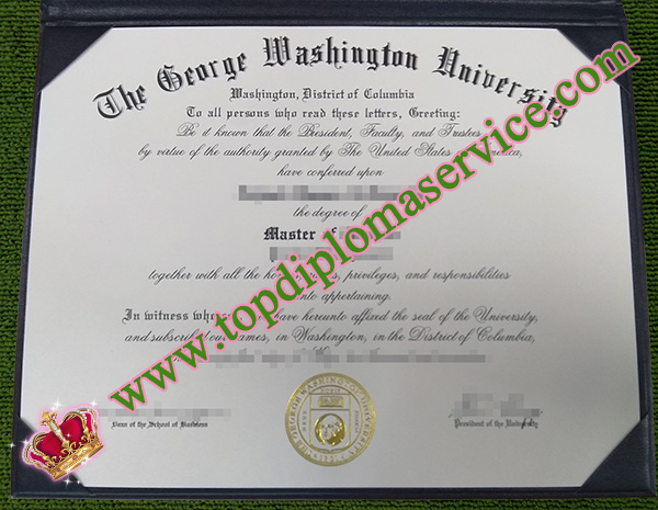George Washington University diploma, fake GWU diploma, GWU degree, 乔治华盛顿大学文凭,