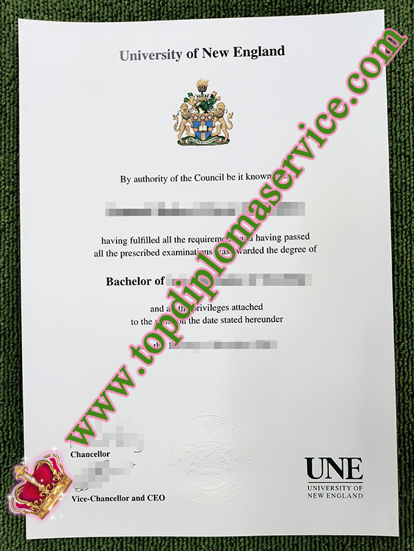 University of New England diploma, University of New England degree, 新英格兰大学文凭,