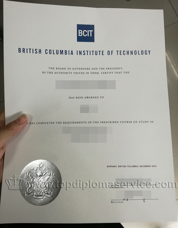 buy British Columbia Institute of Technology(BCIT) diploma