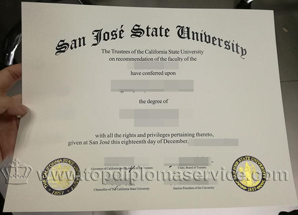 buy fake San Jose State University(SJSU) diploma certificate