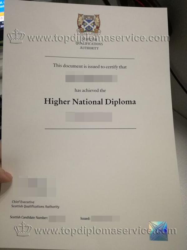 Scottish Qualification Authority Higher National Diploma