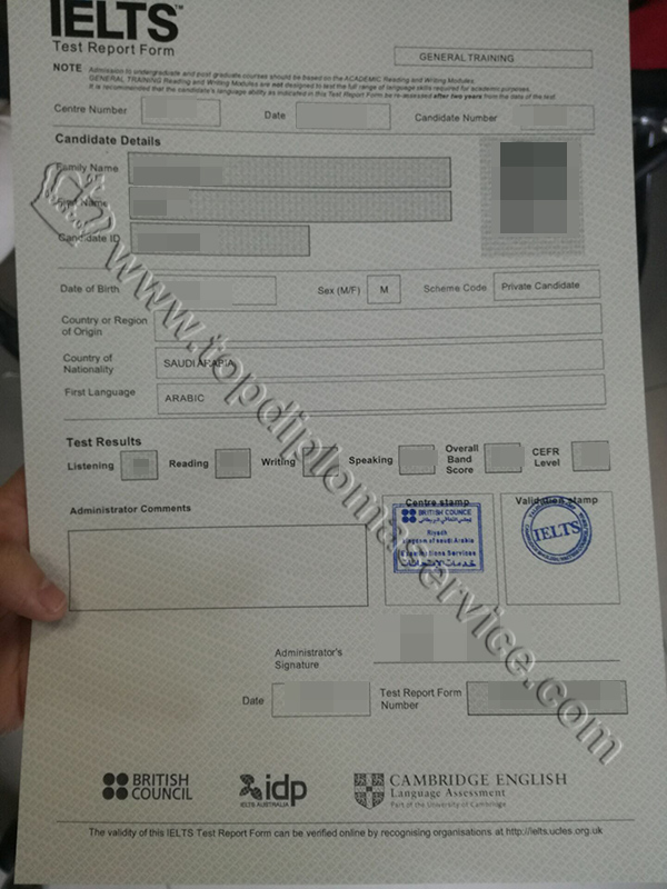 Buy IELTS certificate in Saudi Arabia, Fake IELTS transcript