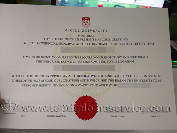 Buy bachelor degree in McGill University, buy a fake degree