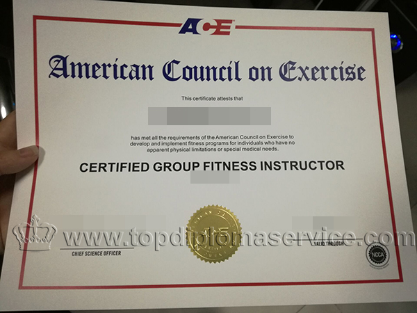 buy a fake American Council on Exercise (ACE) certificate 