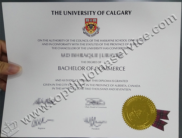 University of Calgary diploma, University of Calgary degree