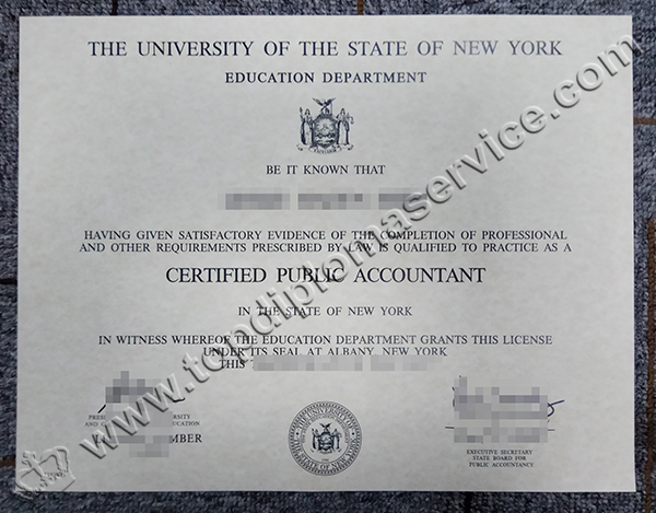 New York CPA certificate, USNY degree