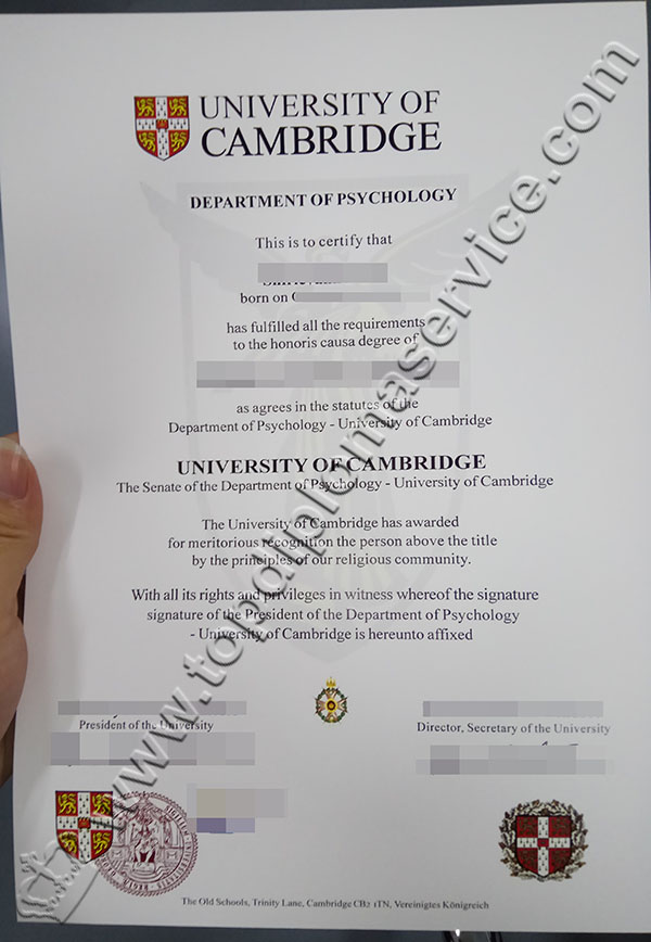 University of Cambridge degree, University of Cambridge certificate