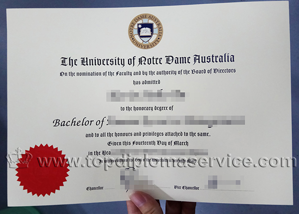 University of Notre Dame Australia degree, University of Notre Dame Australia diploma