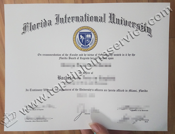 Florida International University diploma, Florida International University degree