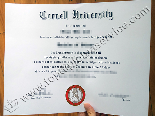 Cornell University diploma, Cornell University degree