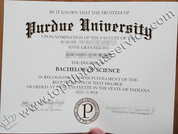 Purdue University diploma, Purdue University degree