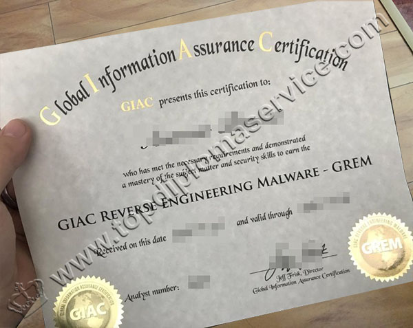 GIAC certificate, GIAC GREM certificate