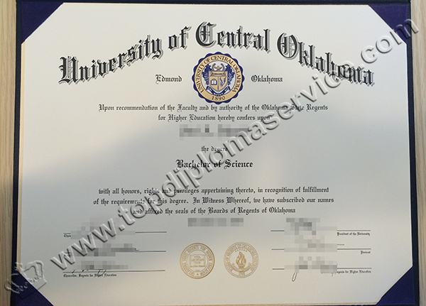University of Central Oklahoma diploma, University of Central Oklahoma degree