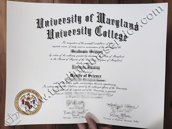 UMUC diploma, University of Maryland diploma
