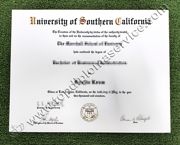 University of Southern California diploma, USC diploma 2019, fake USC diploma