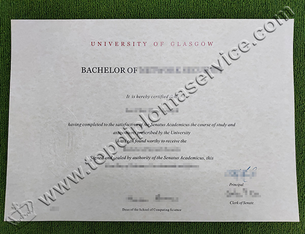 University of Glasgow degree, University of Glasgow diploma, University of Glasgow certificate
