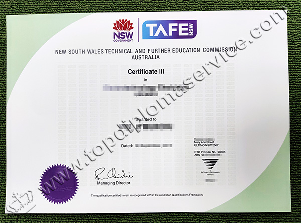 TAFE NSW degree, TAFE NSW diploma, TAFE NSW certificate