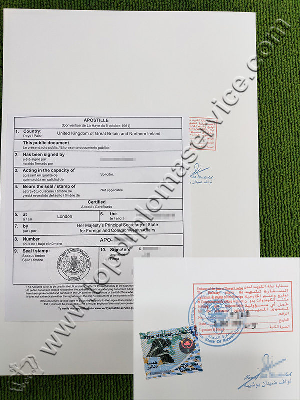 UK apostille, Kuwait Embassy Legalization, Kuwait Authentication, 