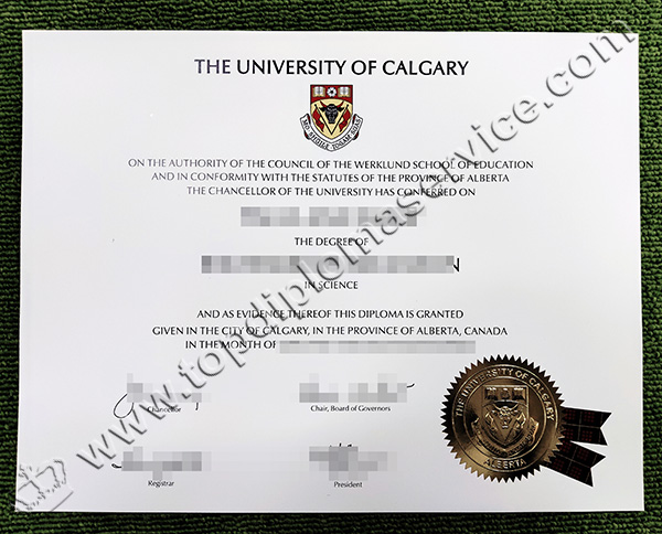 University of Calgary diploma, University of Calgary degree, University of Calgary transcript