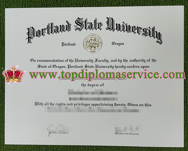 Portland State University diploma,  Portland State University degree, PSU diploma,