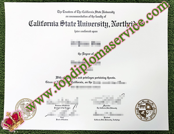 California State University, Northridge diploma, CSUN diploma, CSU diploma, 加州大学文凭 
