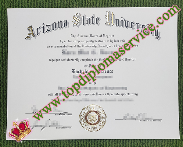 Arizona State University diploma, ASU diploma, fake Arizona State University degree