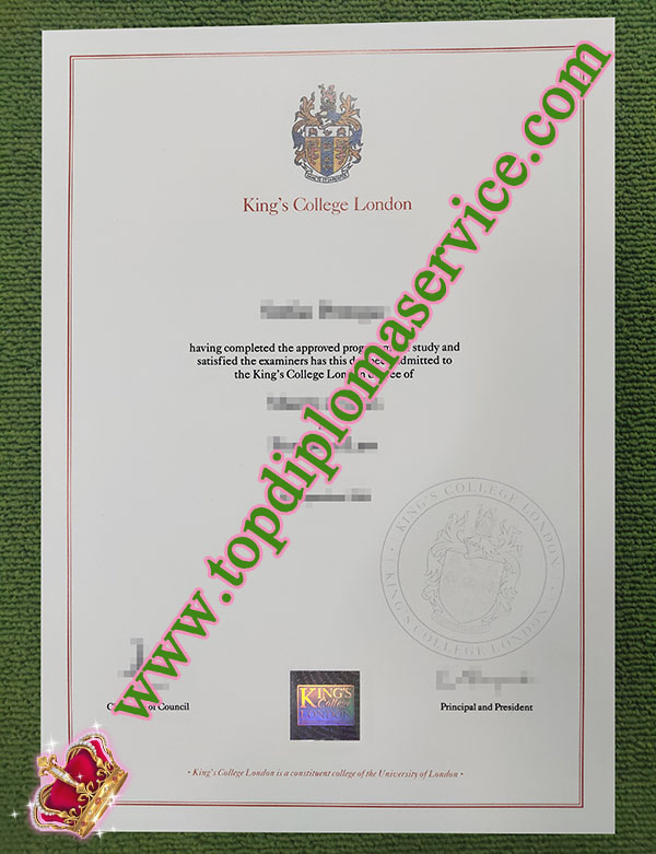 King's College London degree, KCL degree, King's College diploma,