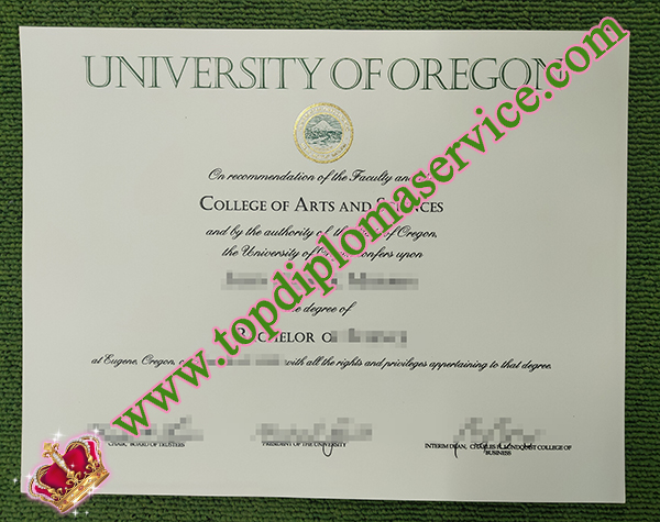 University of Oregon diploma, University of Oregon degree