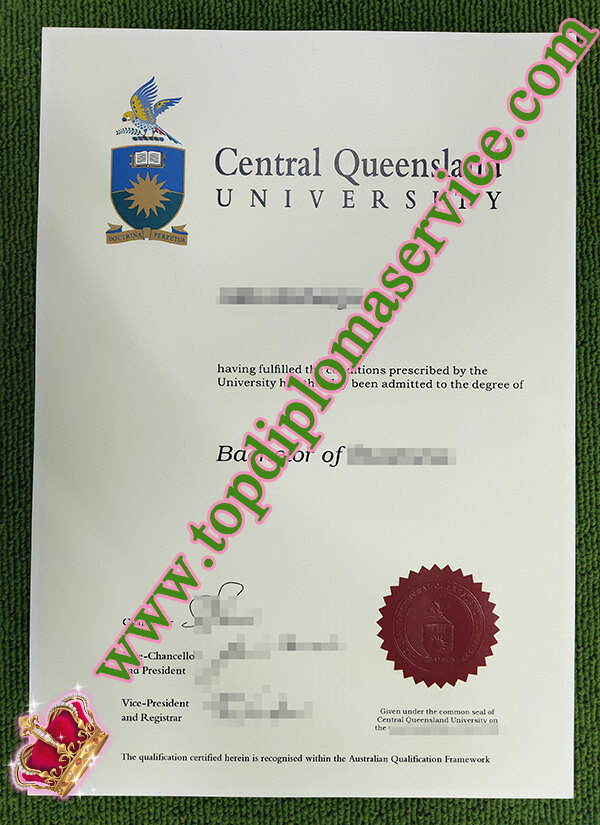 Central Queensland University diploma, Central Queensland University degree, fake CQU diploma,