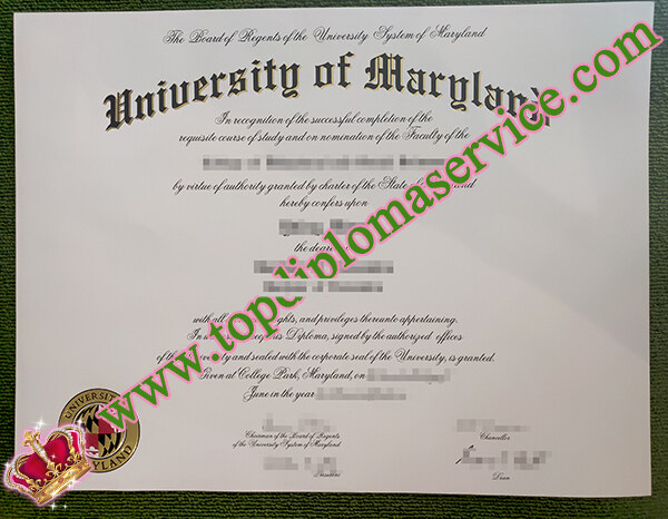 University of Maryland diploma, UMD diploma, University of Maryland degree,